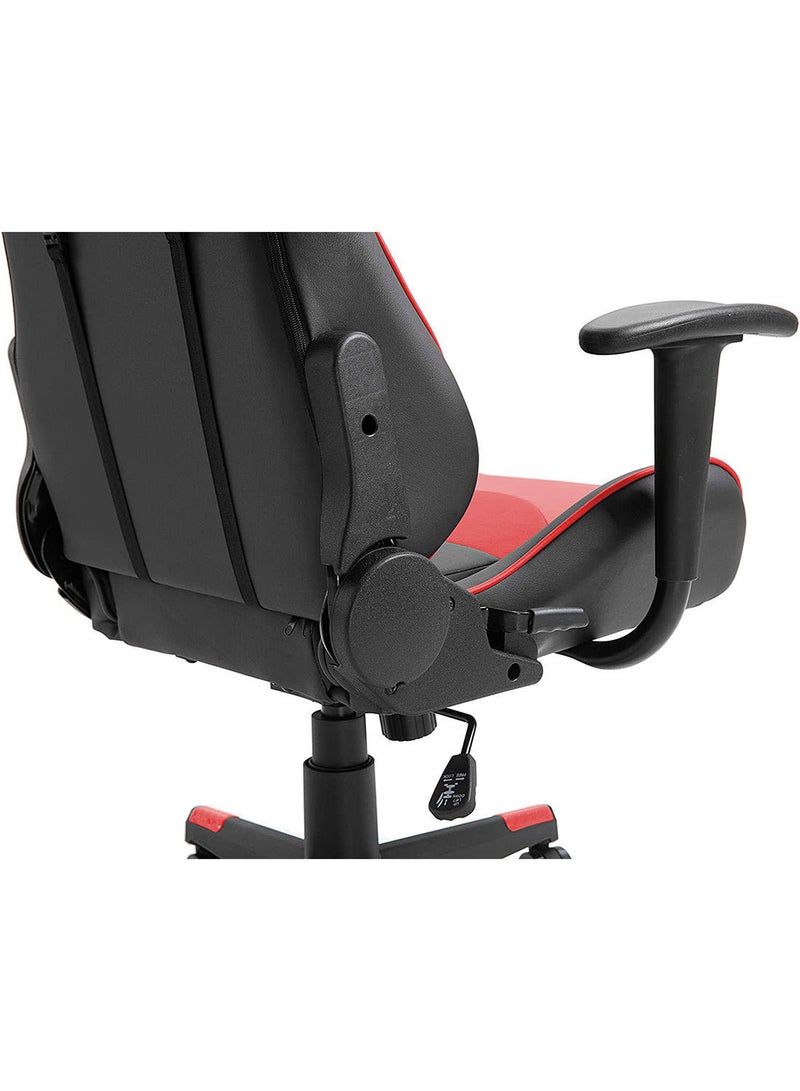 Throne U Leatherette PC Recliner Executive Ergonomic Adjustable Gaming Chair- Black & Red