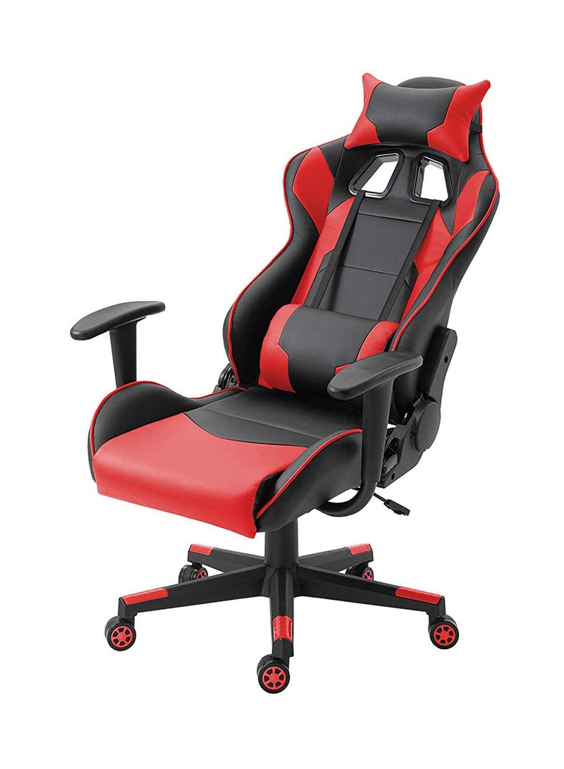 Throne U Leatherette PC Recliner Executive Ergonomic Adjustable Gaming Chair- Black & Red