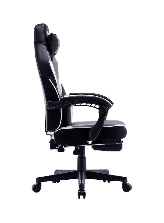 Gaming Chair With Retractable Footrest Porto Grey/Black 84x34x65cm