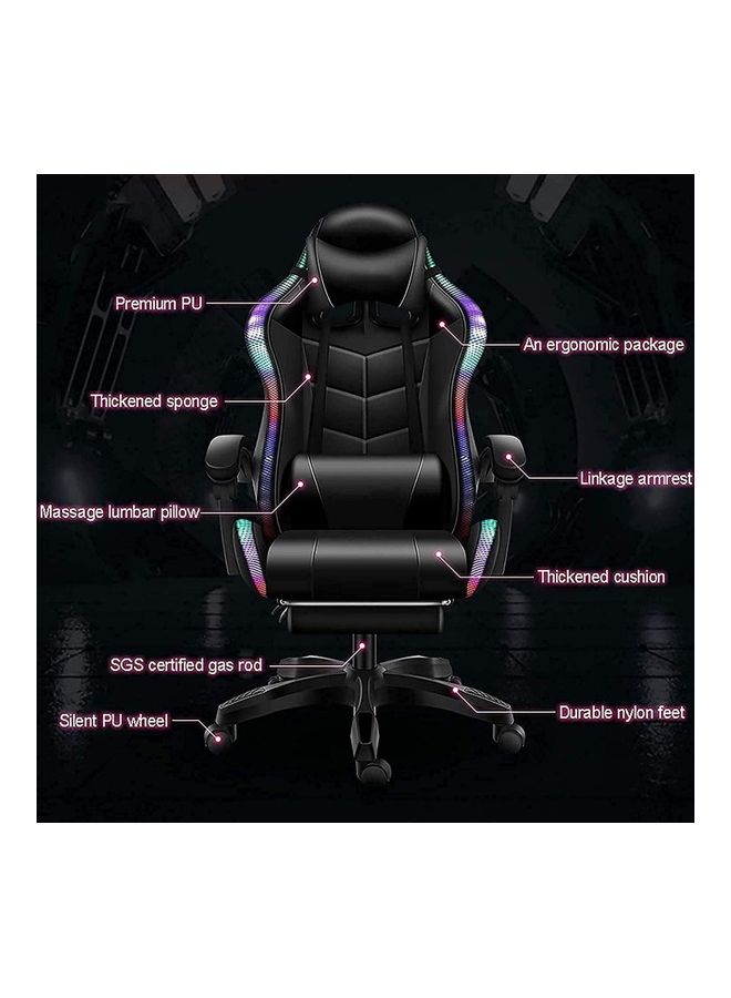 LED Light Gaming Chair With Bluetooth Speaker