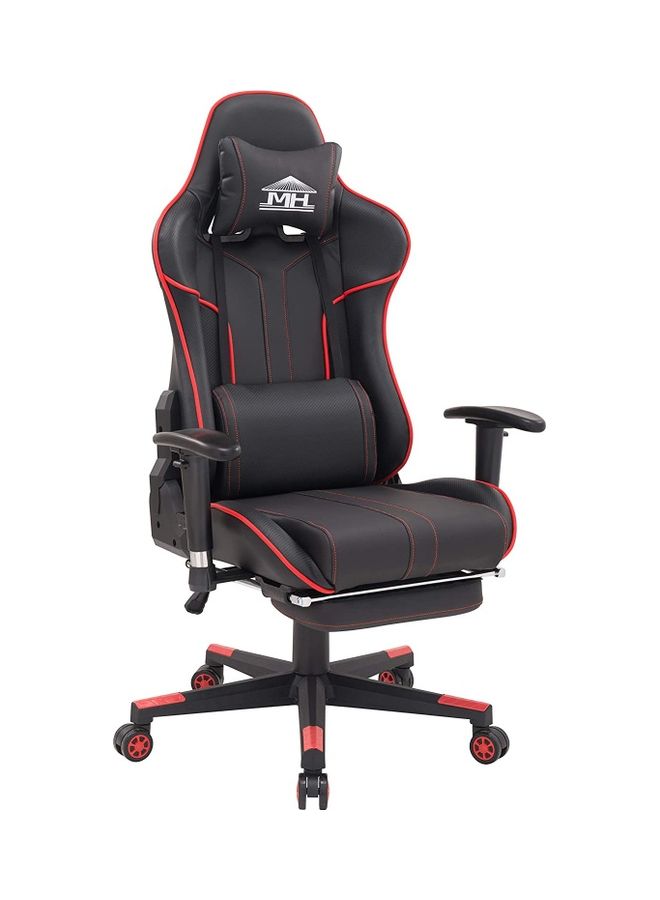 Video Computer Gaming Chair With Fully Reclining Foot Rest And Soft Leather