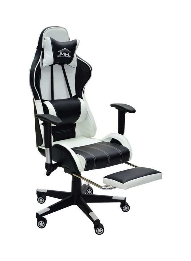 Video Computer Gaming Chair With Fully Reclining Foot Rest And Soft Leather