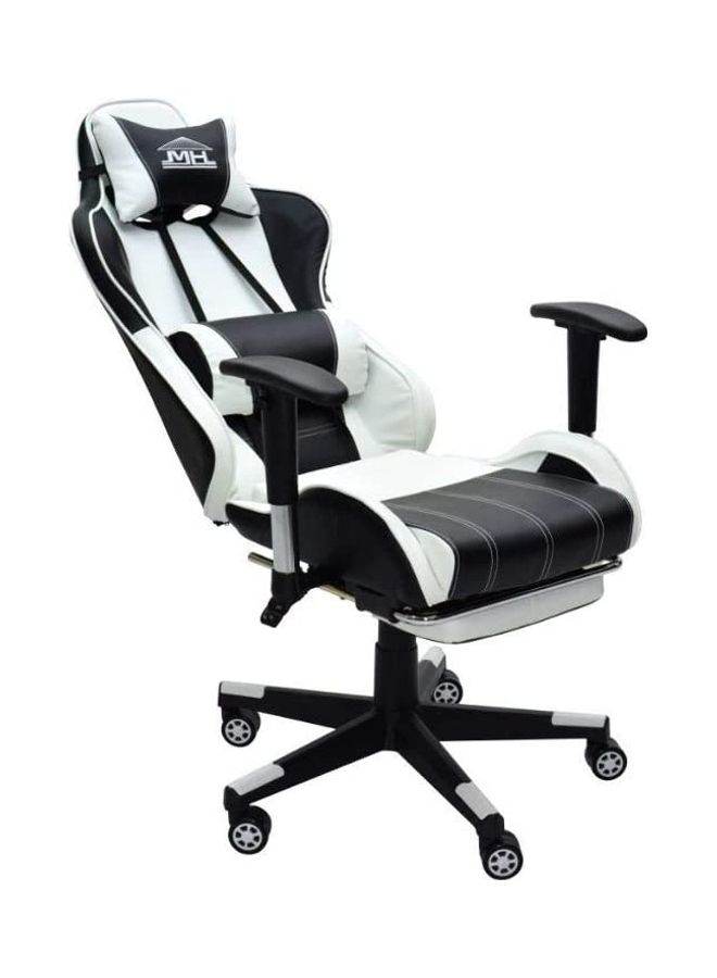 Video Computer Gaming Chair With Fully Reclining Foot Rest And Soft Leather