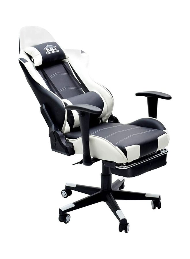 Video Computer Gaming Chair With Fully Reclining Back And Soft Leather