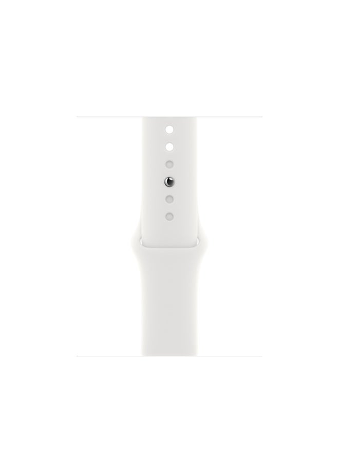Watch SE GPS 44mm Silver Aluminium Case With Sport Band White