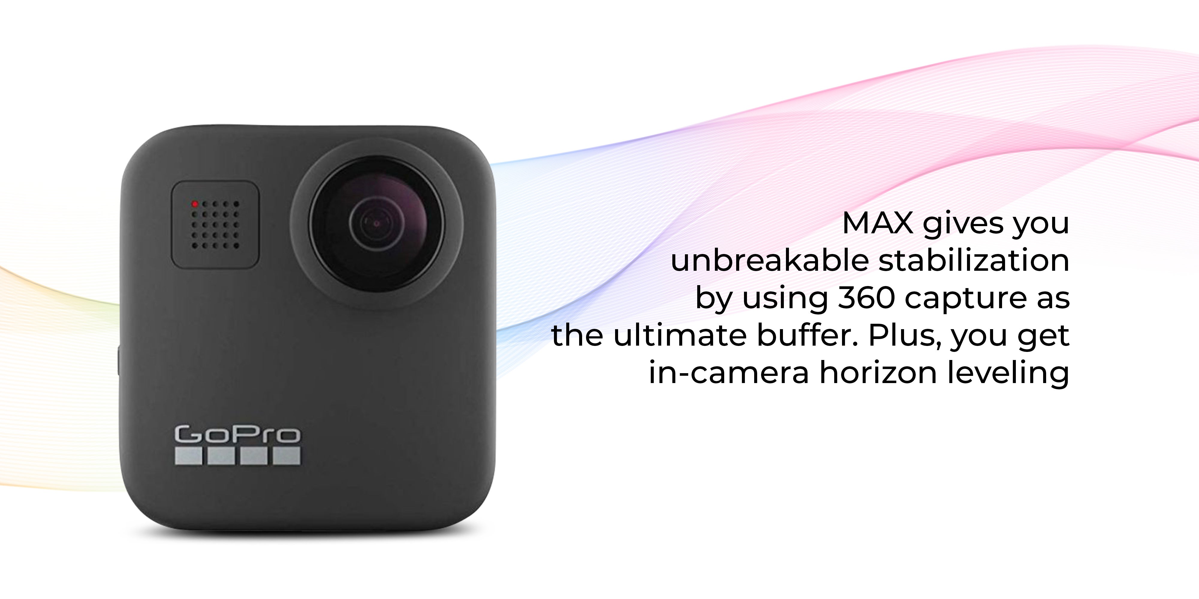 MAX - Waterproof 360 + Camera With Touch Screen Spherical 5.6K30 HD Video 16.6MP 360 Photos 1080p Live Streaming Stabilization