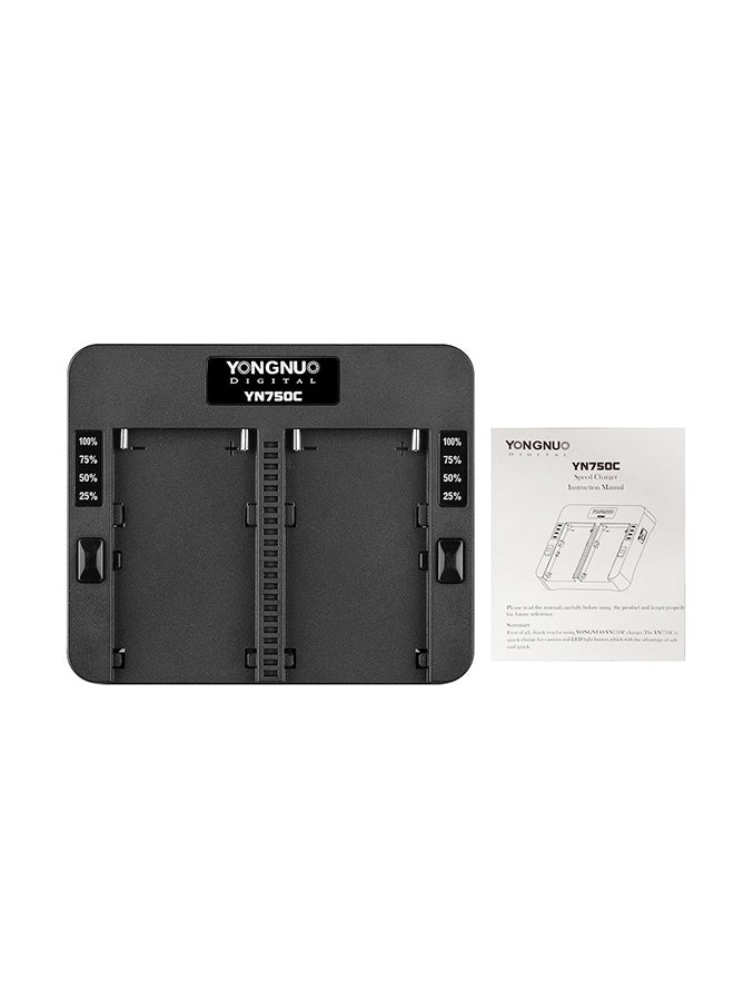 YN750C Battery Chargers For DSLR Black
