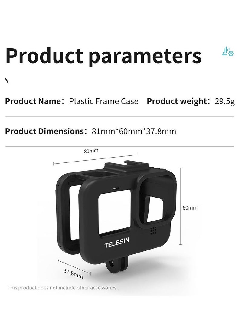 TELESIN Horizontal Frame Case Housing For GoPro HERO11 HERO10 HERO9