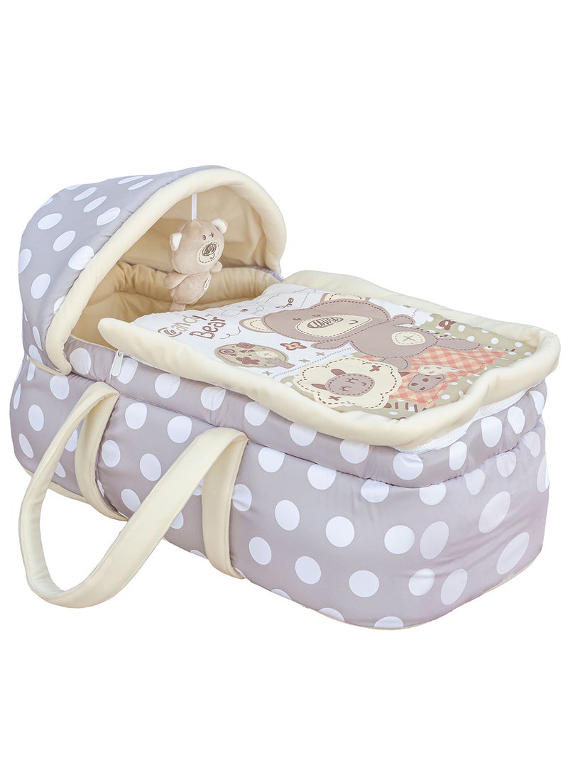 Adjustable Moses Basket - Grey