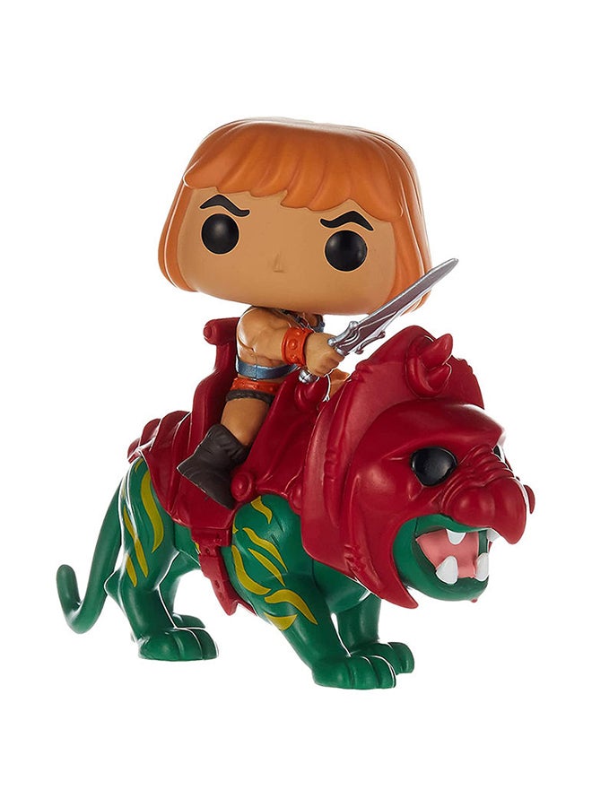 Pop Rides! Animation: Masters of the Universe He Man on Battle Cat Collectable Vinyl Figure, 47680 5.5inch