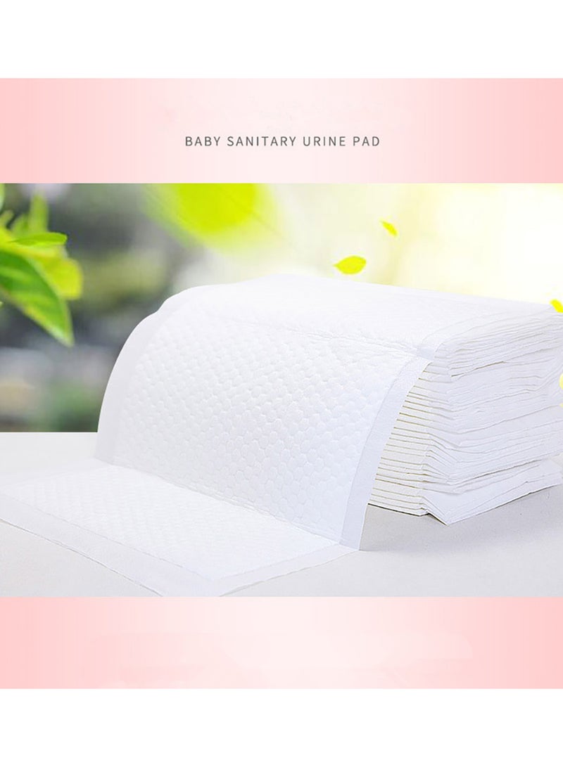 Pack Of 100 Portable Disposable Diaper Changing Soft Waterproof Mats - White