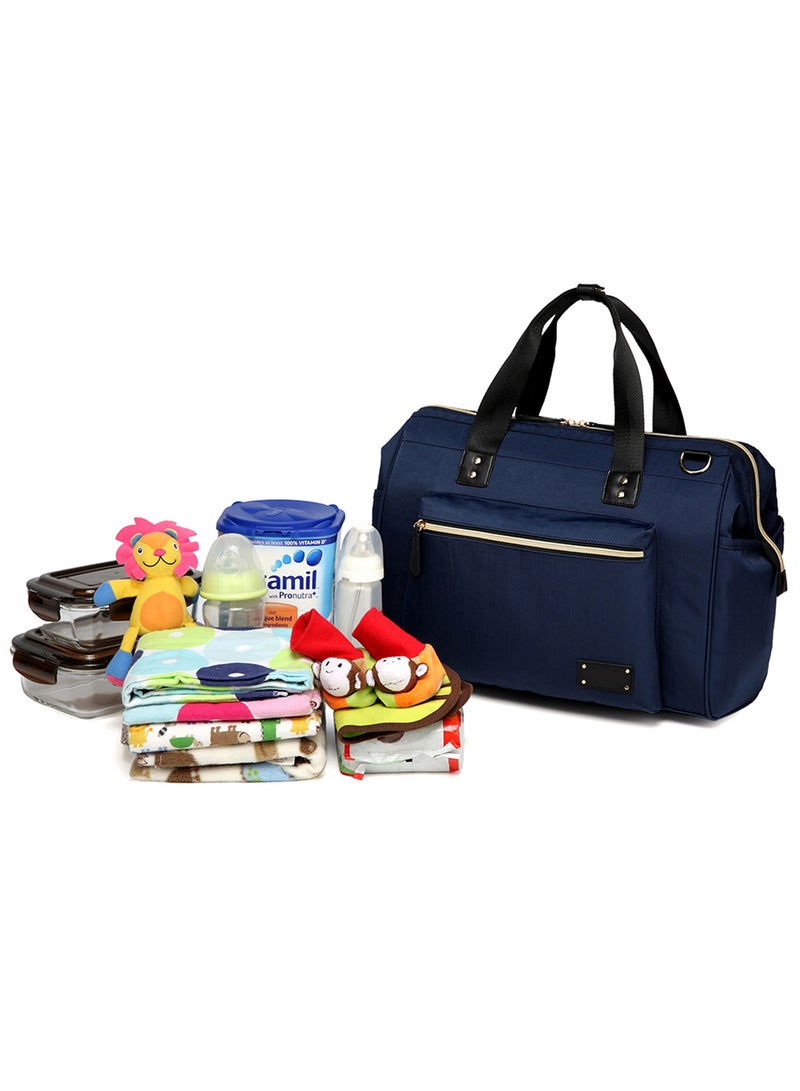 Zera Mom Dad Diaper Bag - Navy Blue