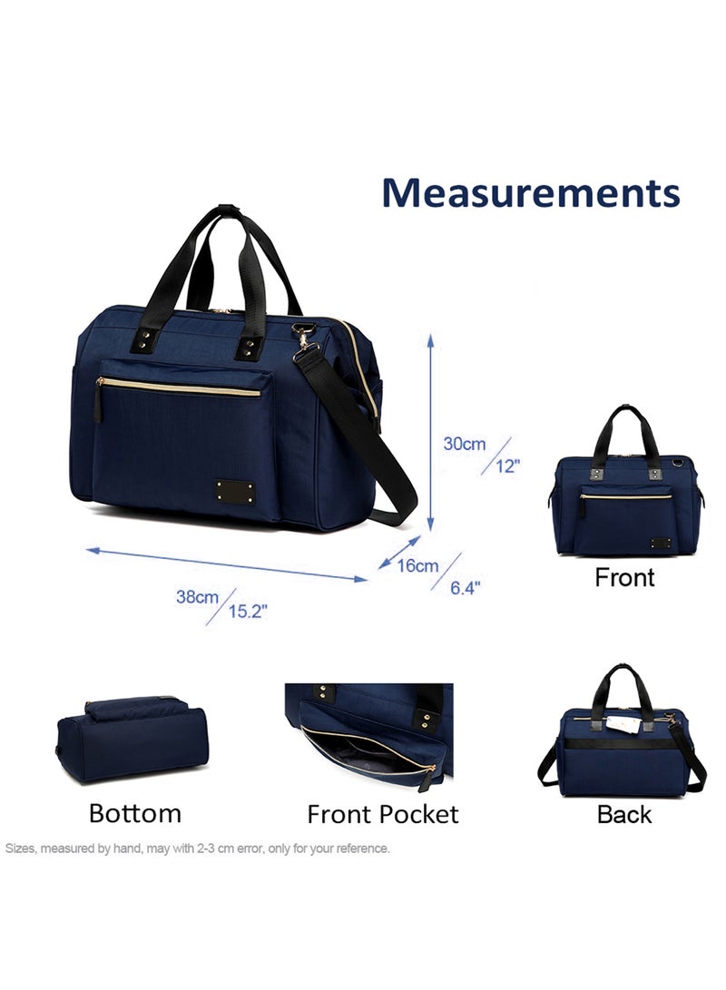 Zera Mom Dad Diaper Bag - Navy Blue