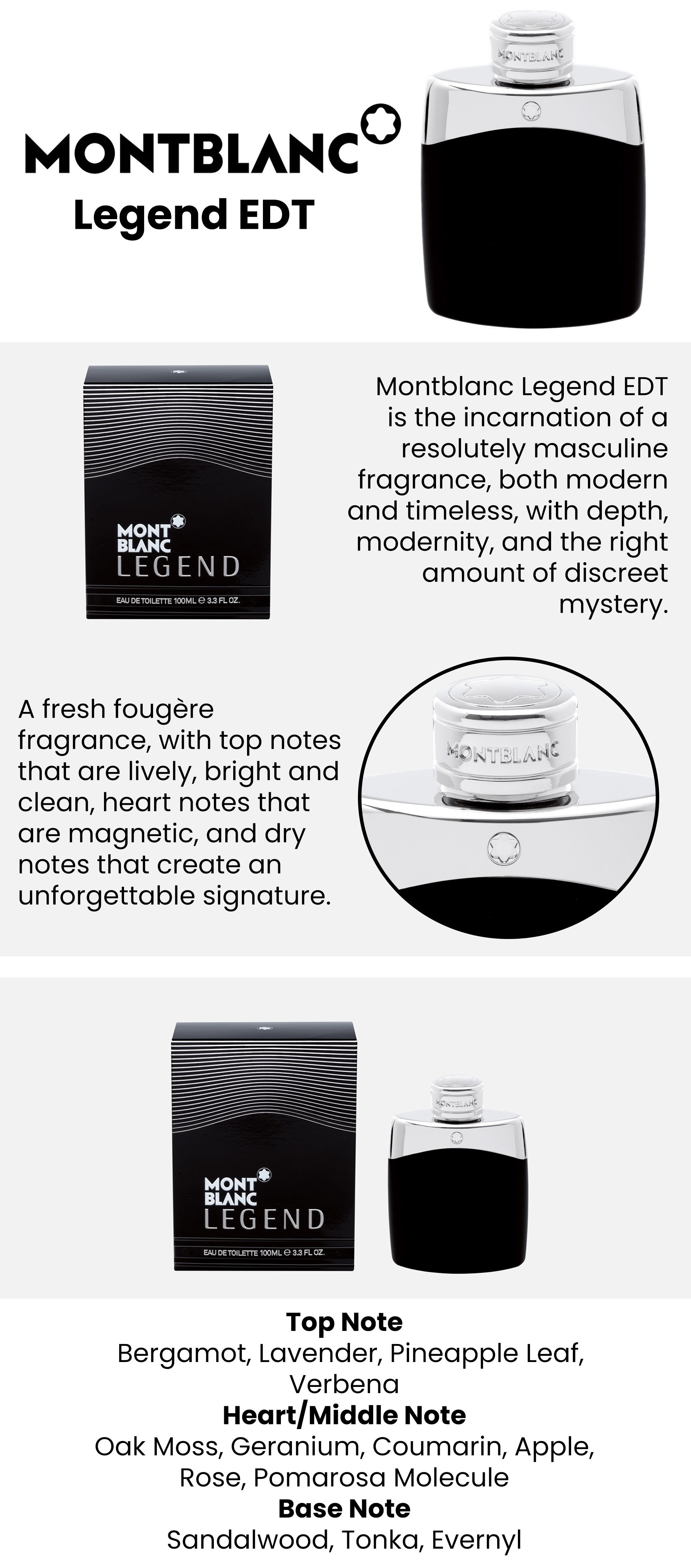 Legend by Mont Blanc For Men EDT 100ml