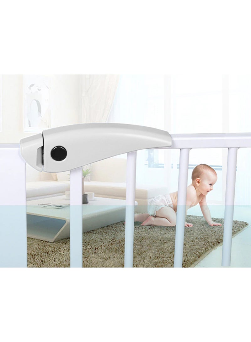 Metal Safety Gate 30 Cm + 45 Cm Extension - White