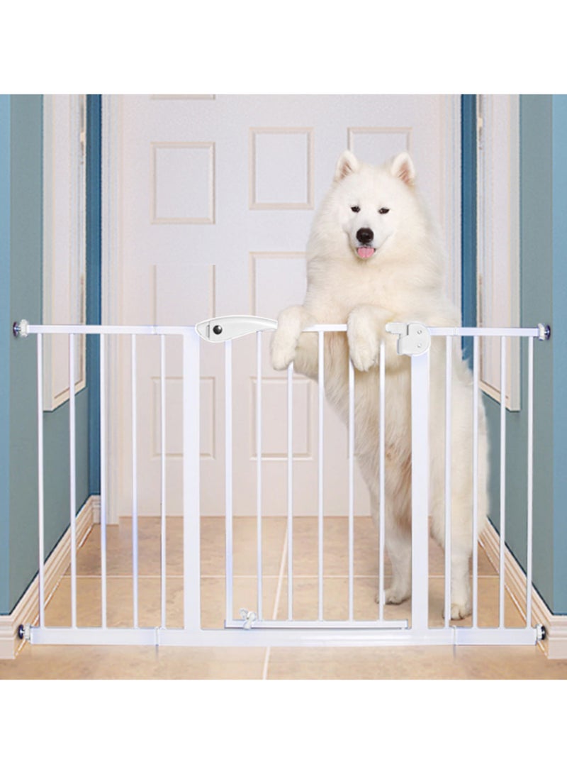 Metal Safety Gate 30 Cm + 45 Cm Extension - White