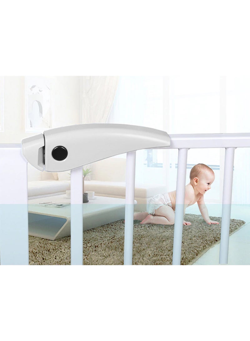 Baby Safe  Metal Safety Gate with 45cm Extension - White
