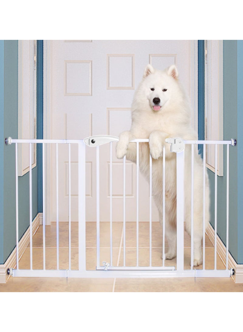 Metal Safety Gate With 20CM X 2 Extension - White