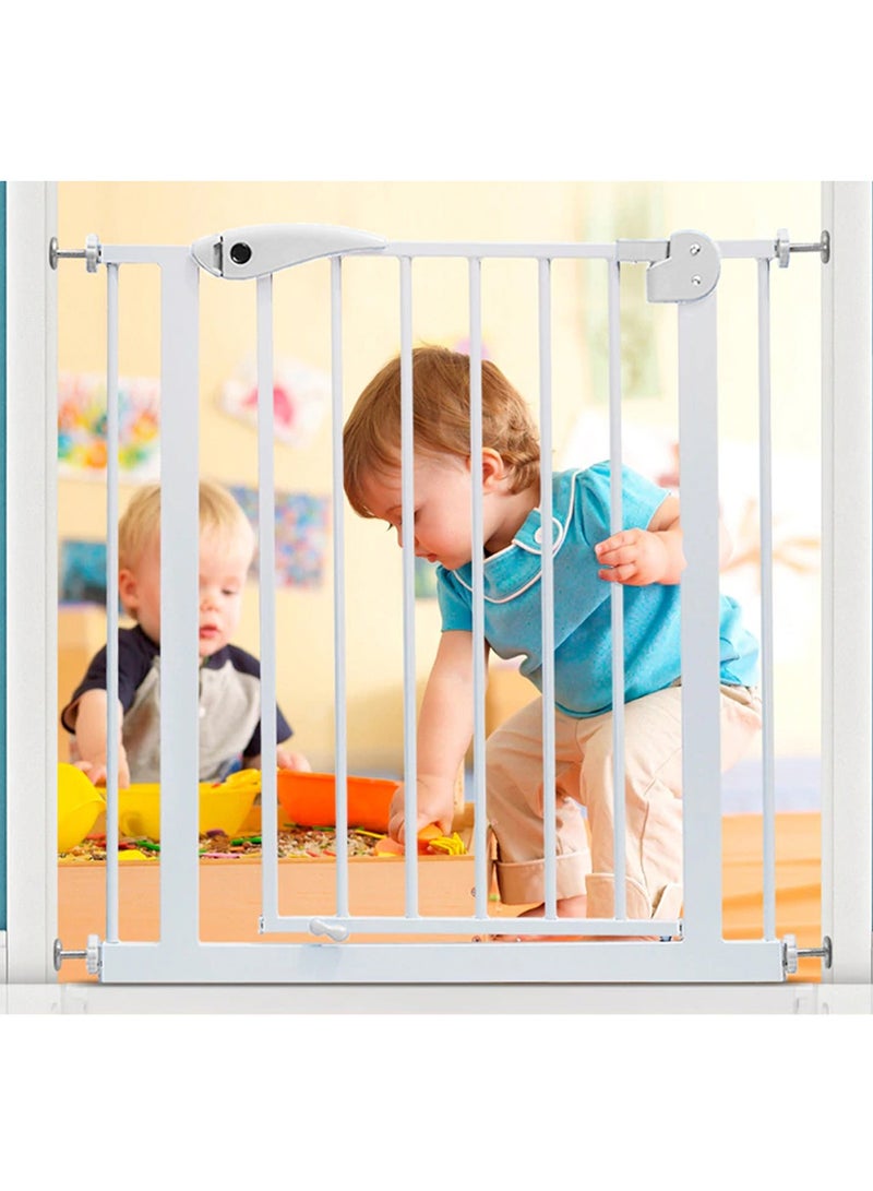 Baby Safety Gate With LED Light And Single Handed Opening