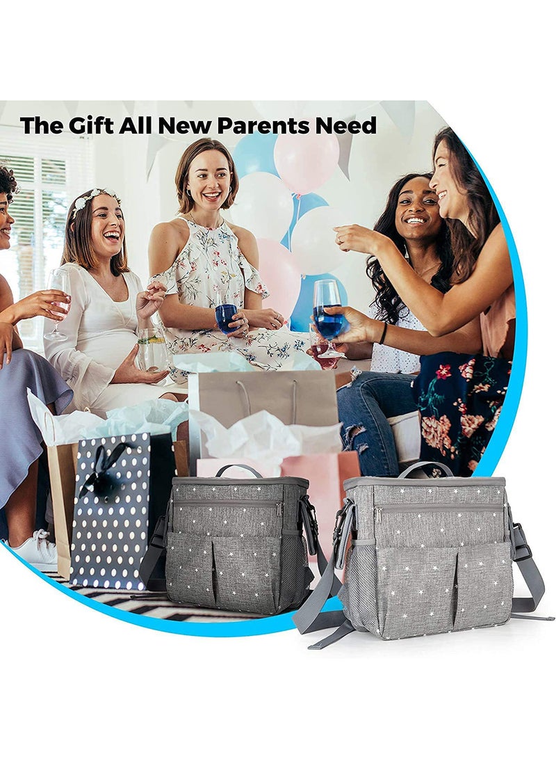 Baby Diaper Bag With High-quality Material And Adjustable Strap For Easy Carrying