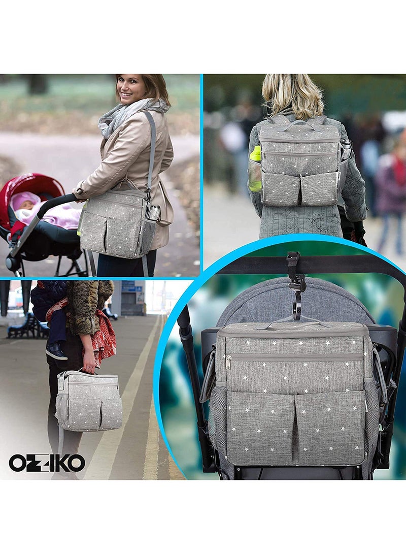 Baby Diaper Bag With High-quality Material And Adjustable Strap For Easy Carrying
