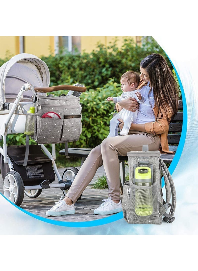 Baby Diaper Bag With High-quality Material And Adjustable Strap For Easy Carrying