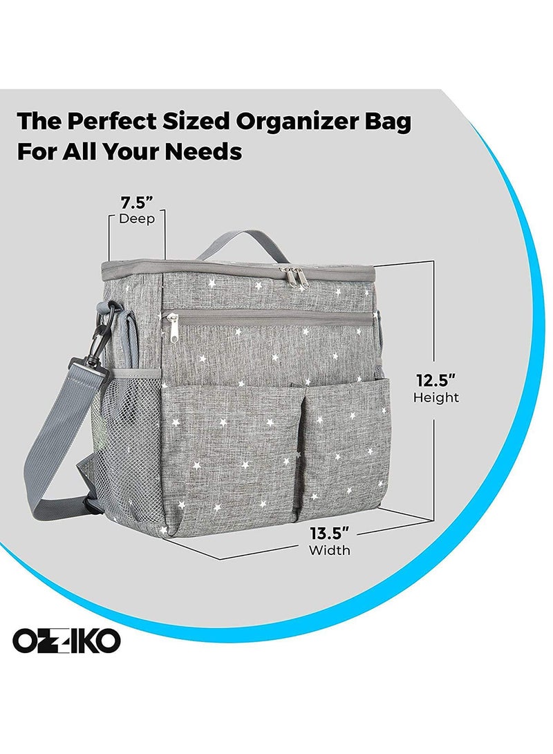 Baby Diaper Bag With High-quality Material And Adjustable Strap For Easy Carrying