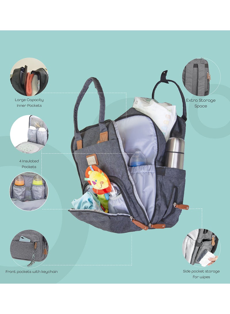 Karyme Diaper Bag Pack - Black