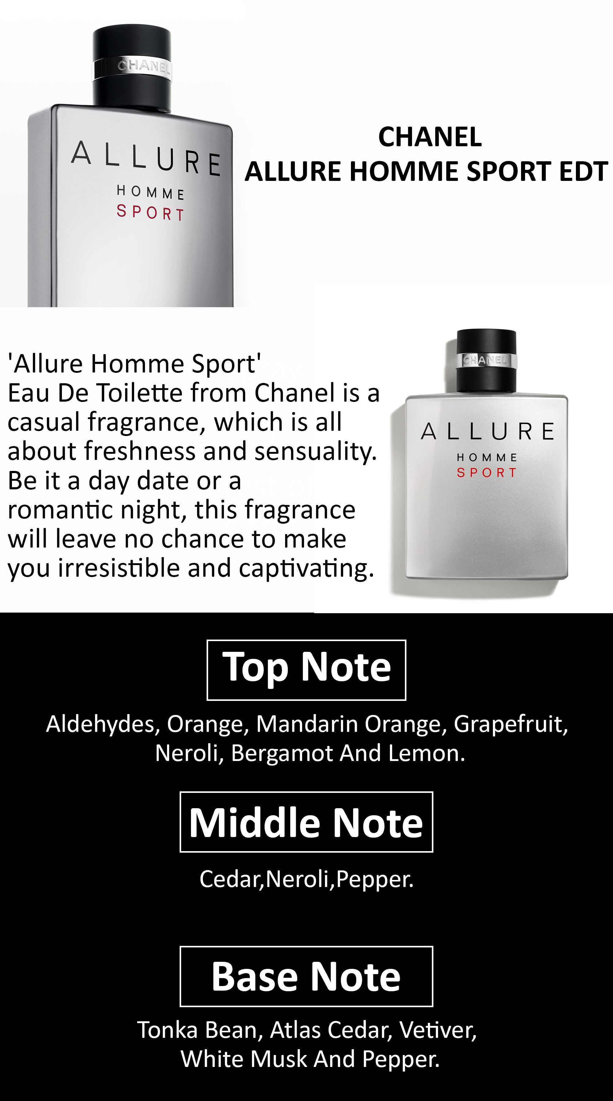 Allure Homme Sport EDT For Men 100ml