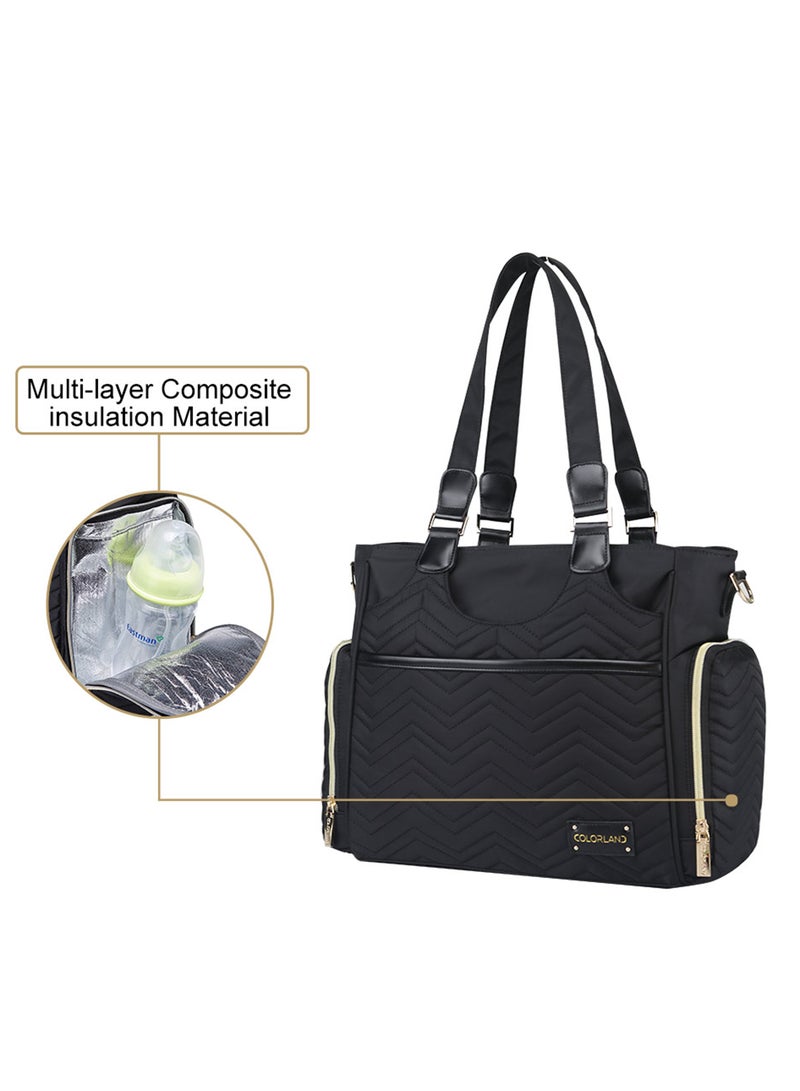 Matilda Diaper Bag For Baby- Black