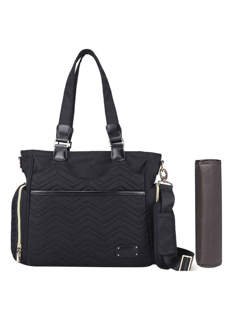 Matilda Diaper Bag For Baby- Black