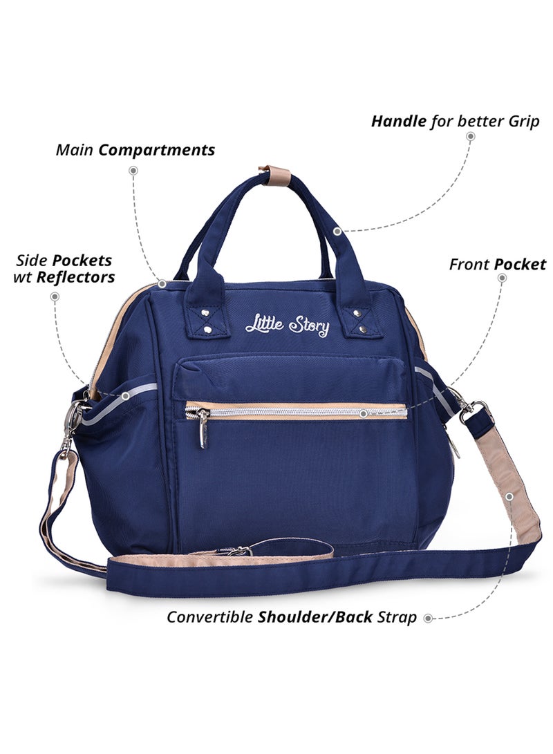 Ace Diaper Bag - Blue Beige