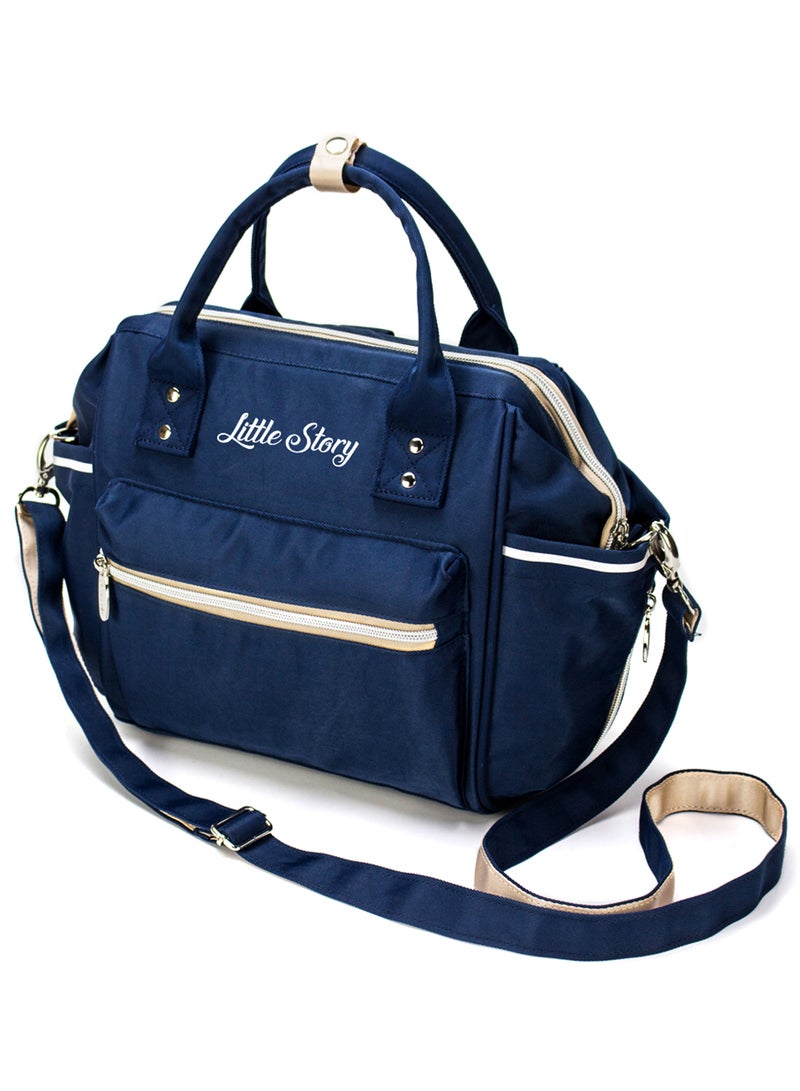 Ace Diaper Bag - Blue Beige