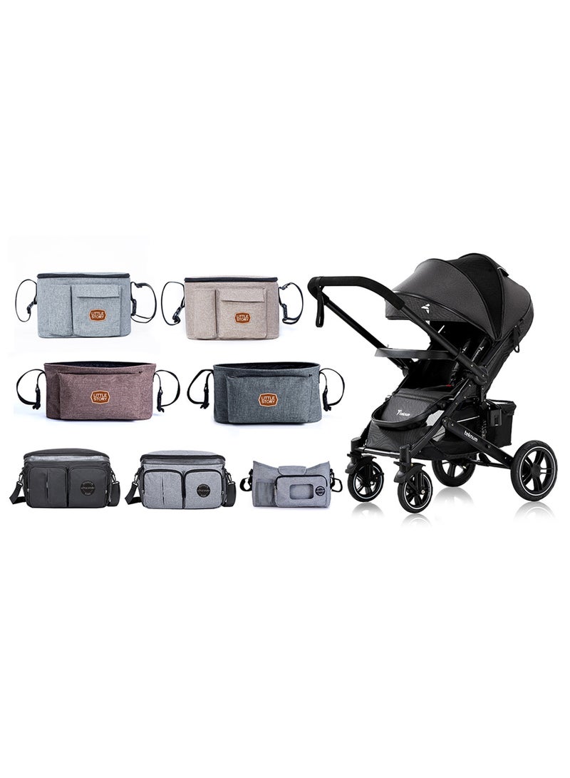 Stroller Diaper Organizer Bag - Grey