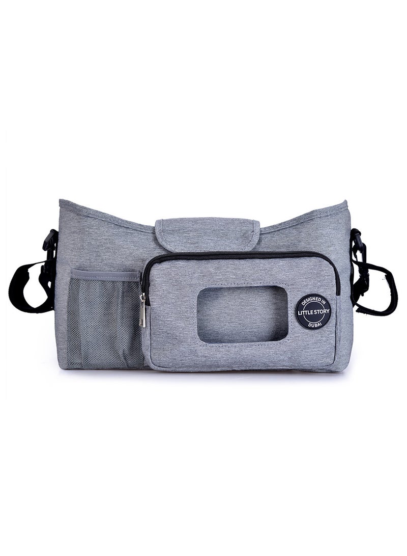 Stroller Diaper Organizer Bag - Grey
