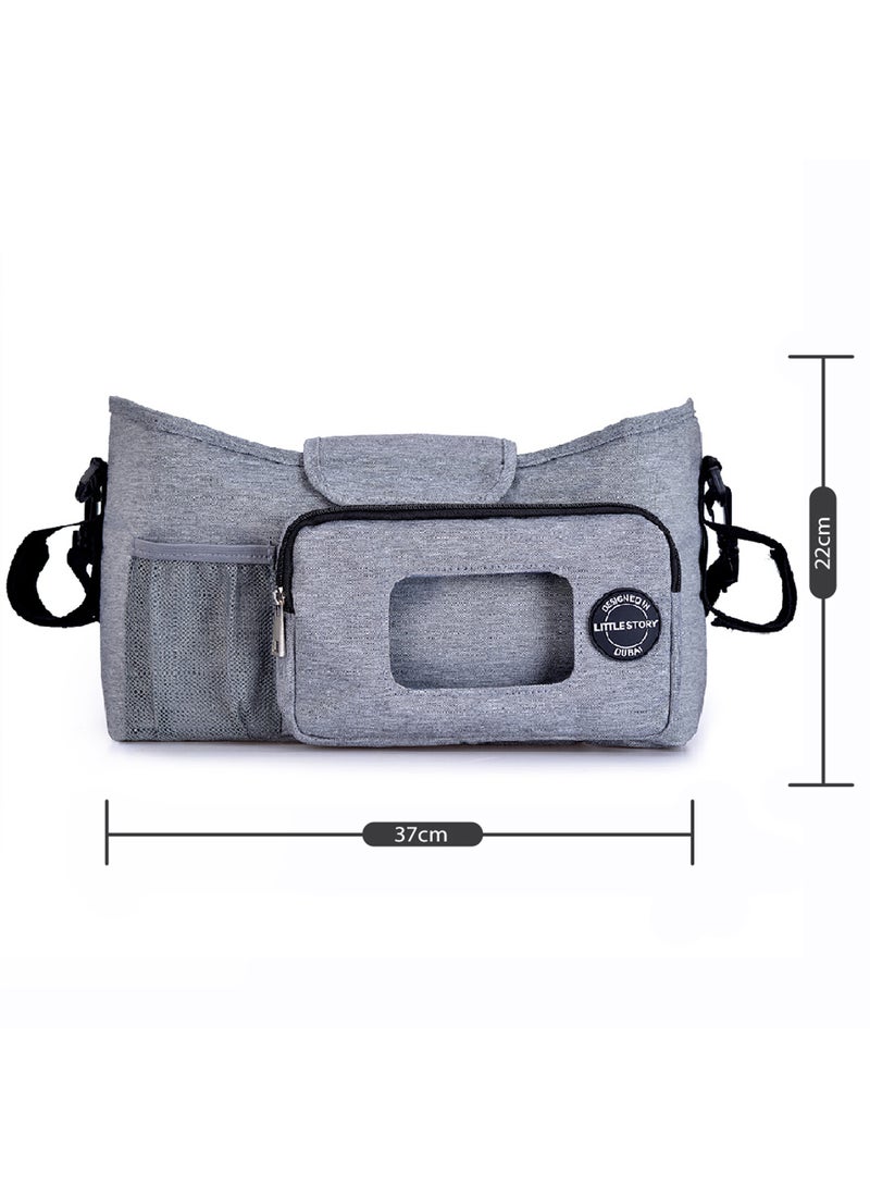 Stroller Diaper Organizer Bag - Grey