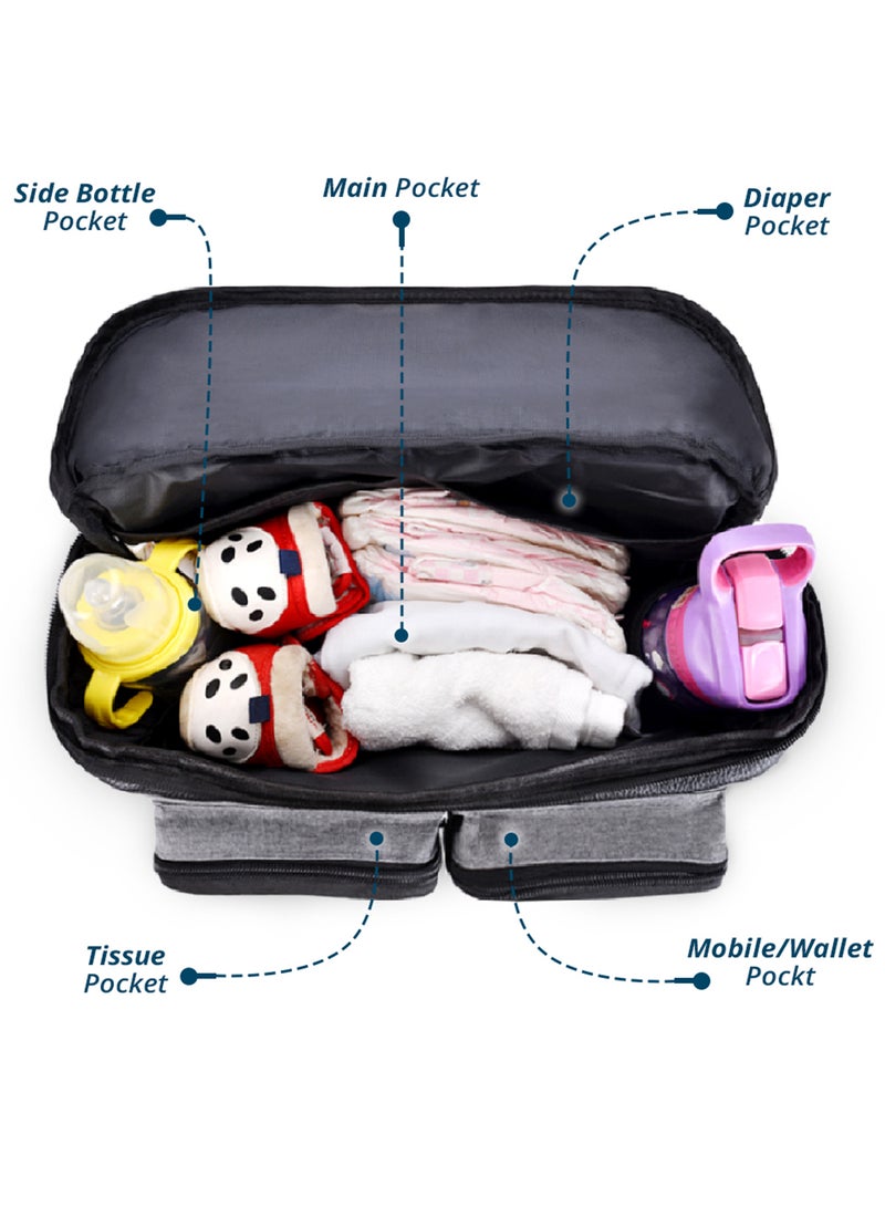 Stroller Organizer Travel Bag - Grey