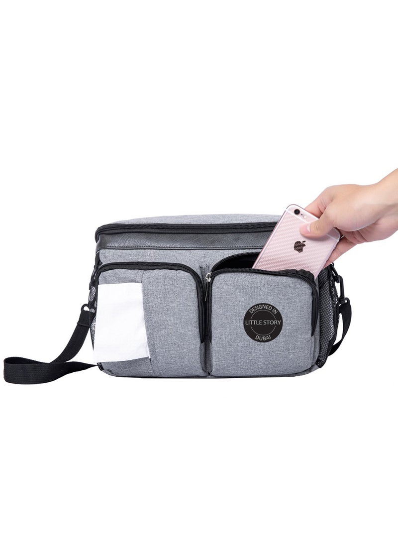 Stroller Organizer Travel Bag - Grey