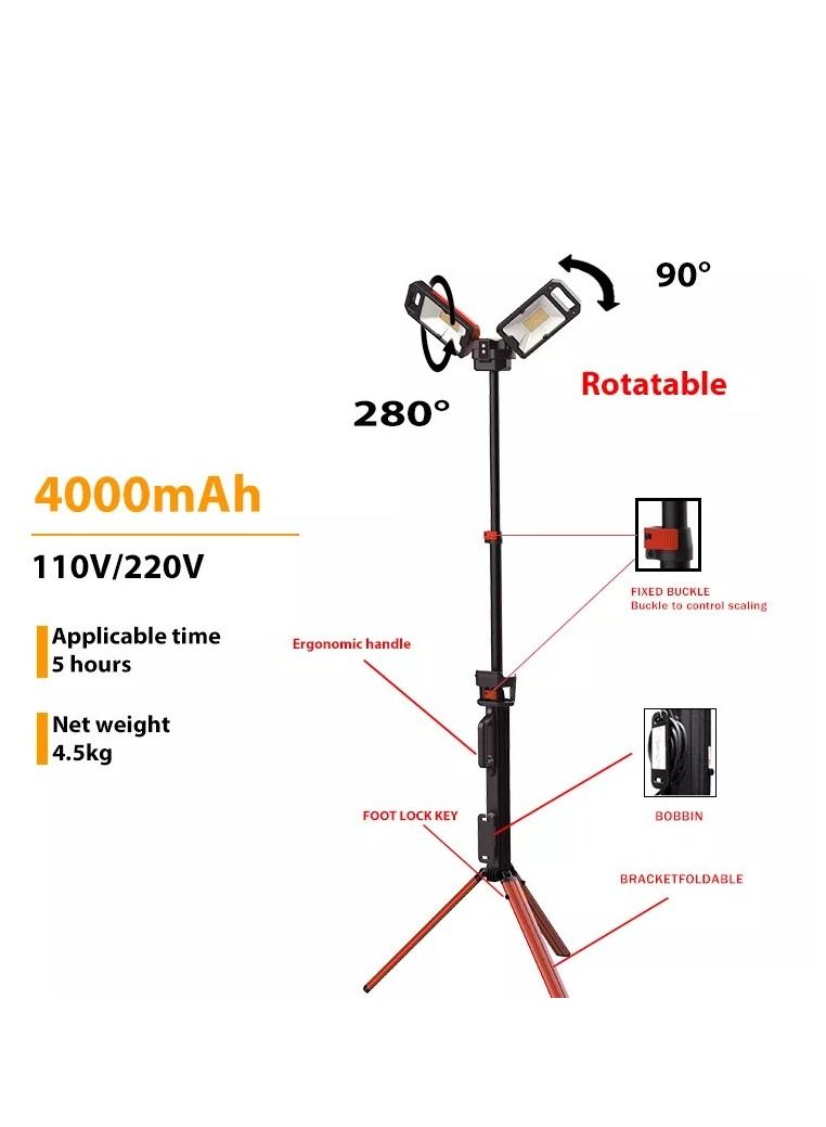 Portable Camping LED Light Folding Lamp Rechargeable Emergency Light