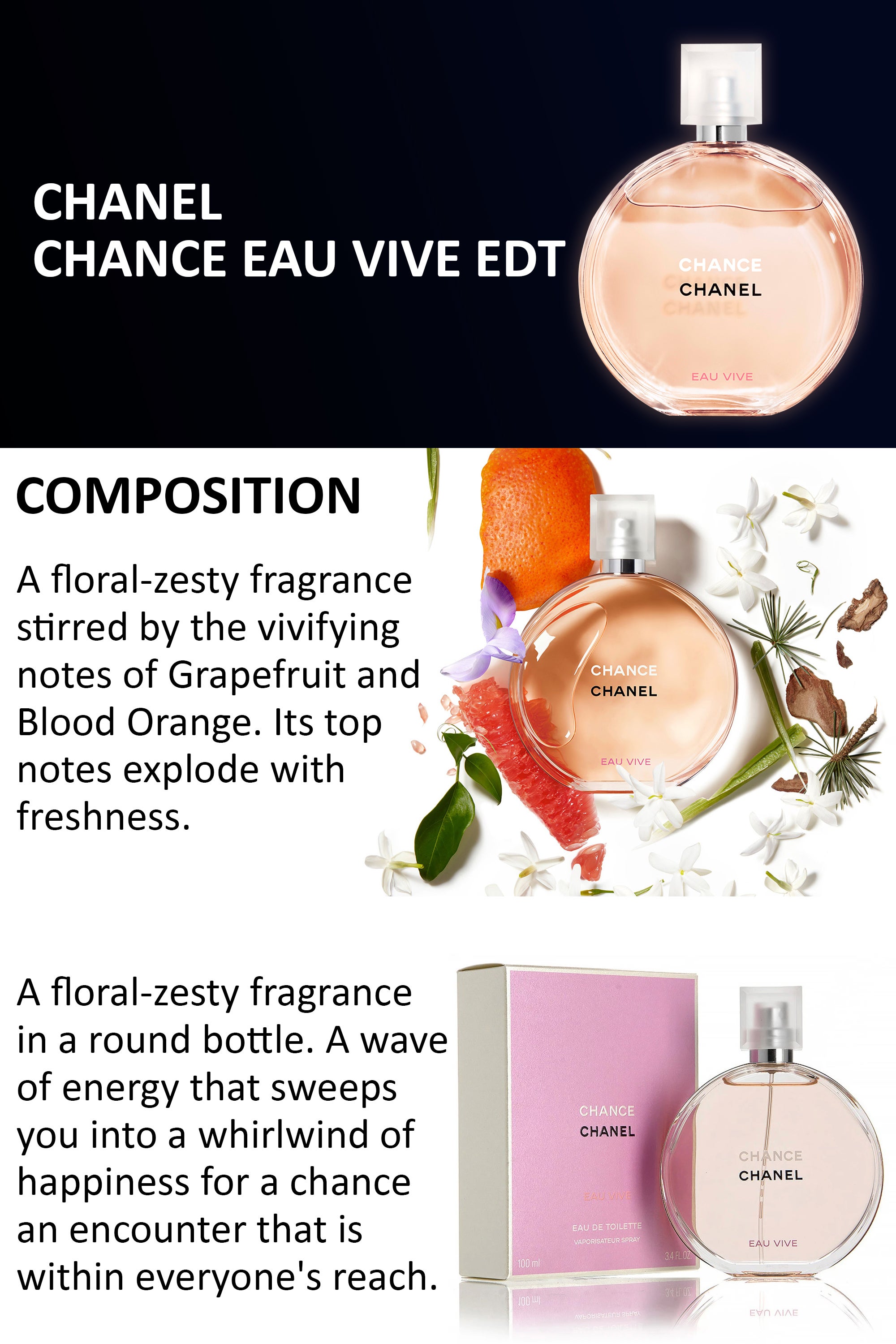 Chance Eau Vive EDT For Women 100ml