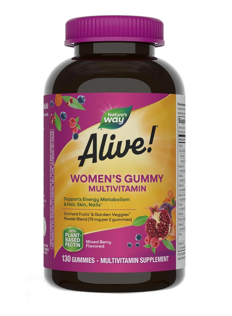 Alive! Women's Gummy Vitamins 75mg - 130 Gummies