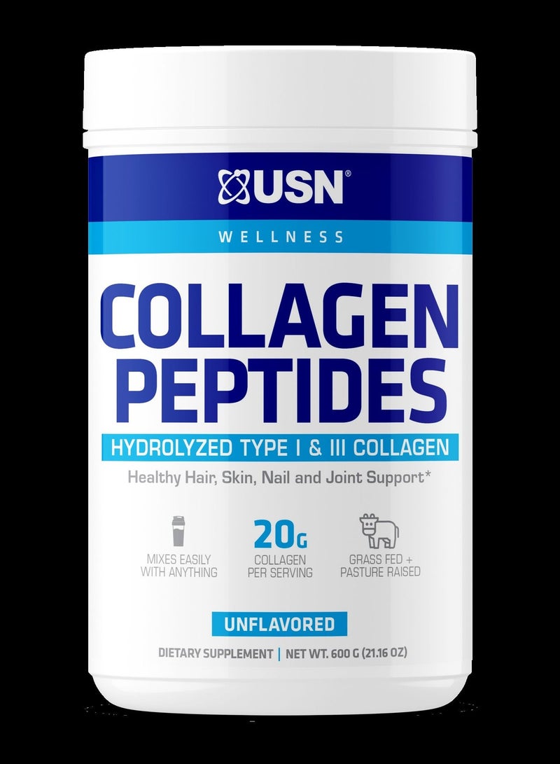 USN Supplements Collagen Peptides Grass Fed Protein Powder with 20g Collagen and 18g Protein