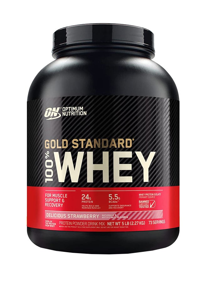 Gold Standard 100% Whey Protein Isolate - Primary Source - Delicious Strawberry - 2.27 Kg