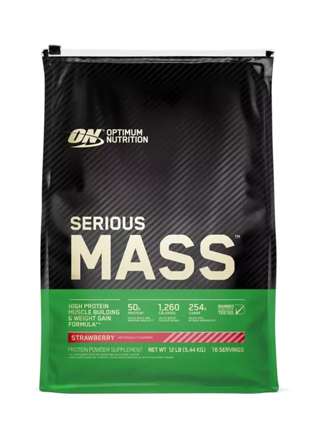 Serious Mass High Protein - Strawberry - 5.44 Kg