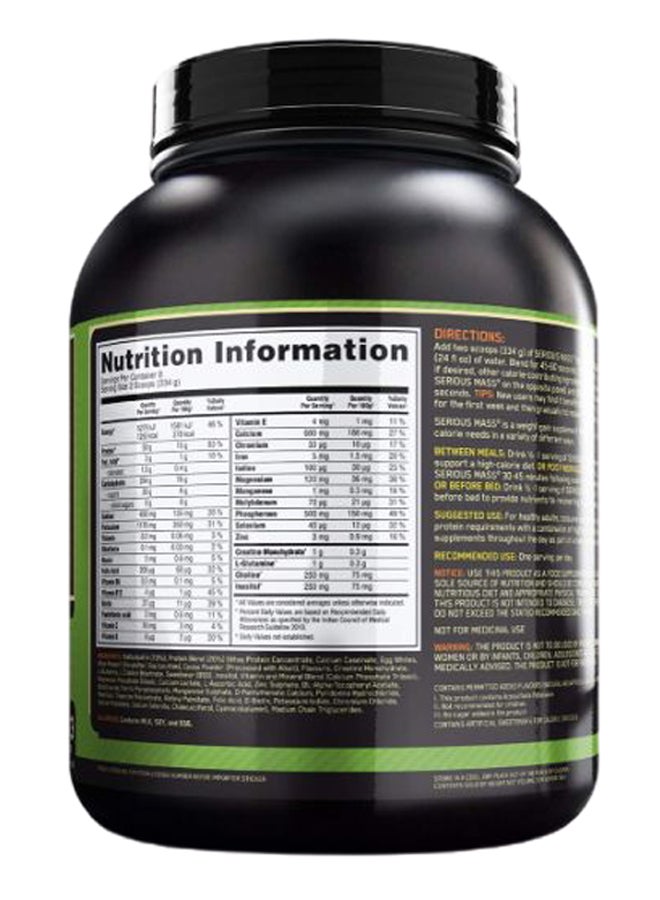 Serious Mass Protein - Chocolate - 2.27 Kg