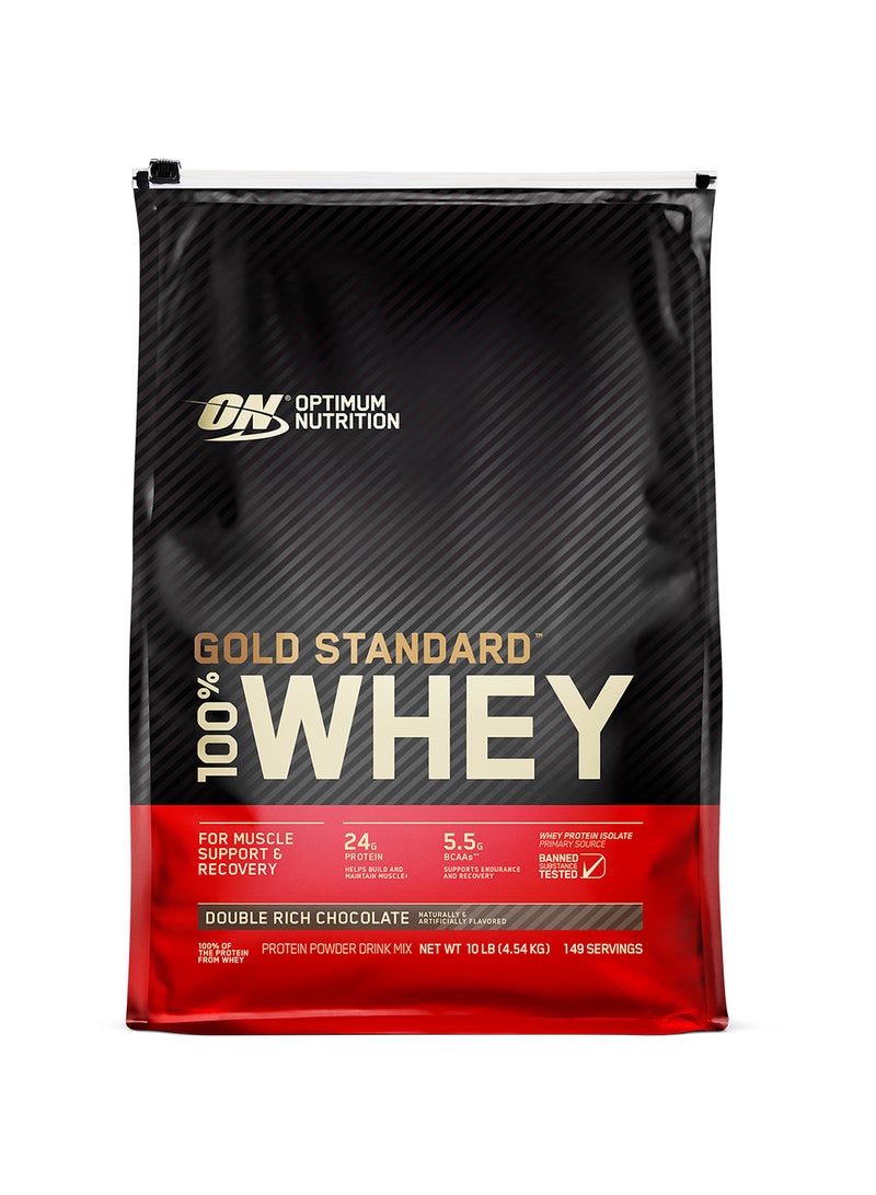 Gold Standard 100% Whey Protein Powder 10 lbs (Double Rich Chocolate)