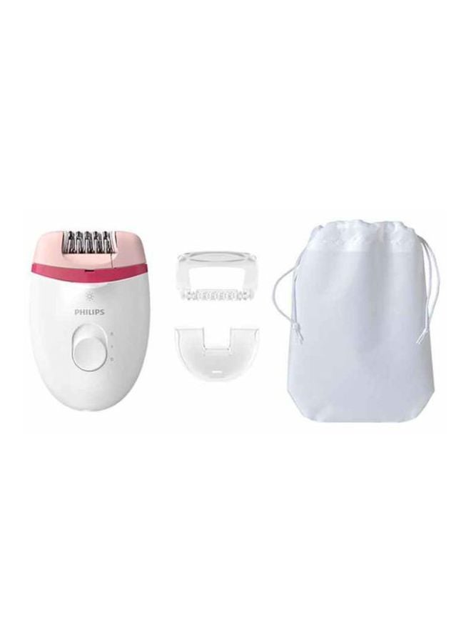 Satinelle Essential Corded Compact Epilator BRE255/00, 2 Years Warranty White/Pink