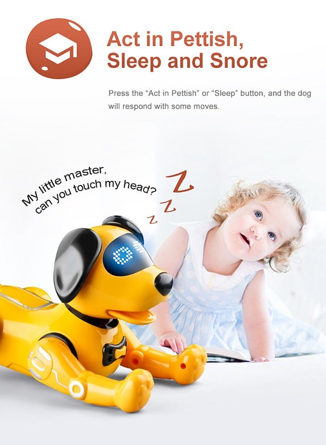 Remote Control Robot Dog - RC Imitate Pet Dog - Music, Dance, Action Programming, Touch Interaction - Smart Puppy - Kid Toy