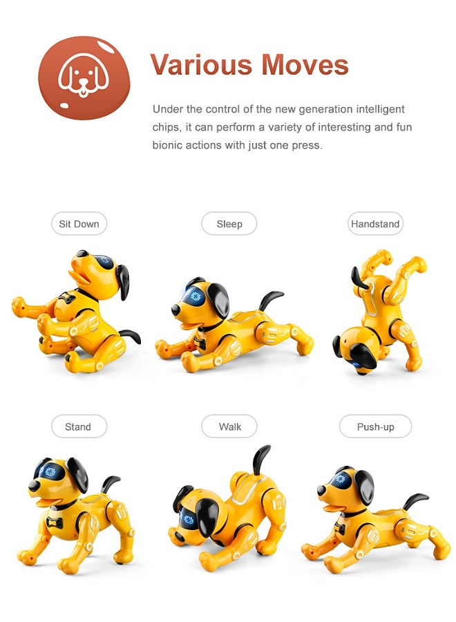 Remote Control Robot Dog - RC Imitate Pet Dog - Music, Dance, Action Programming, Touch Interaction - Smart Puppy - Kid Toy