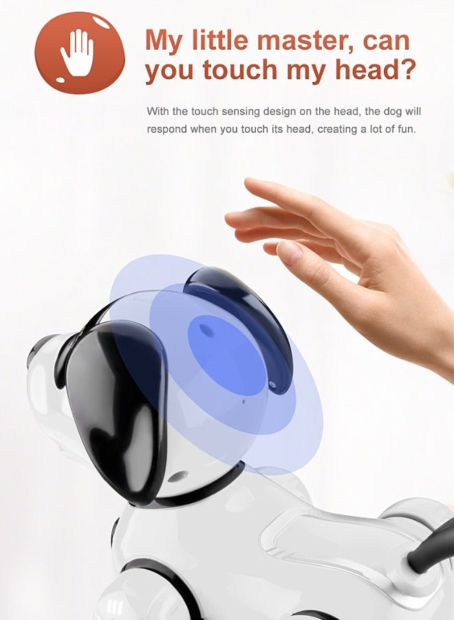 Remote Control Robot Dog - RC Imitate Pet Dog - Music, Dance, Action Programming, Touch Interaction - Smart Puppy - Kid Toy